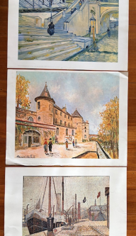 3x French Street Scenes